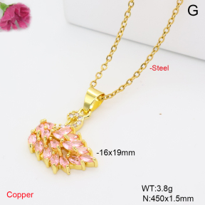 F6N409745avja-L002  Fashion Copper Necklace