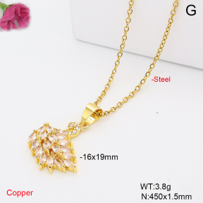 F6N409746avja-L002  Fashion Copper Necklace