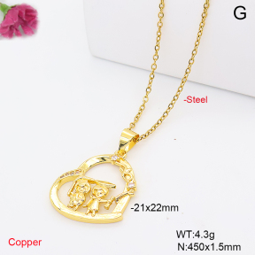F6N409747vaia-L002  Fashion Copper Necklace