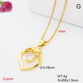F6N409749vaia-L002  Fashion Copper Necklace