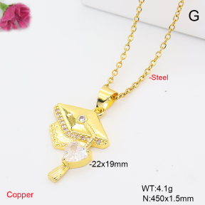F6N409750vaia-L002  Fashion Copper Necklace