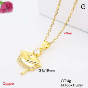F6N409751vaia-L002  Fashion Copper Necklace