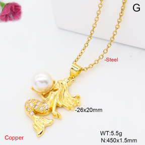 F6N409758aajl-L002  Fashion Copper Necklace
