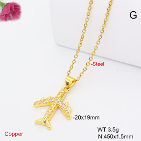 F6N409762avja-L002  Fashion Copper Necklace