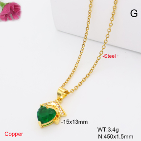 F6N409764vail-L002  Fashion Copper Necklace