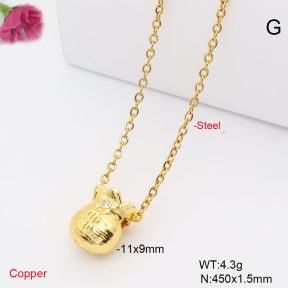 F6N409767aahl-L002  Fashion Copper Necklace