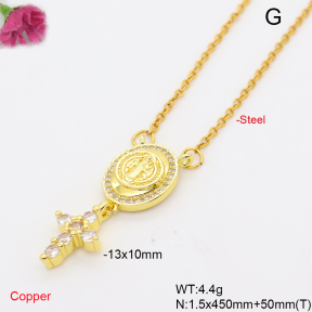 F6N409772avja-L002  Fashion Copper Necklace
