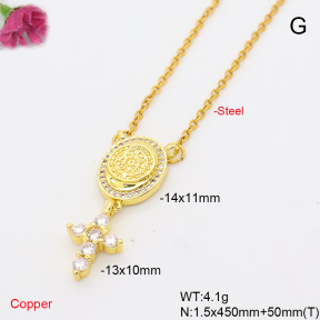 F6N409774avja-L002  Fashion Copper Necklace
