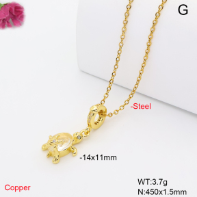 F6N409775avja-L017  Fashion Copper Necklace