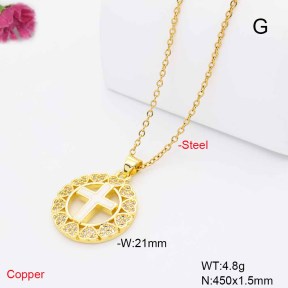 F6N409780avja-L017  Fashion Copper Necklace