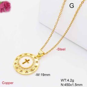 F6N409781avja-L017  Fashion Copper Necklace