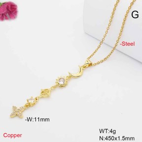F6N409784baka-L017  Fashion Copper Necklace