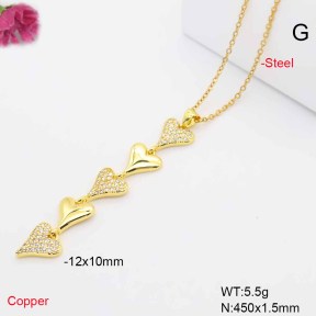 F6N409786baka-L017  Fashion Copper Necklace