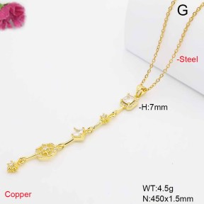 F6N409787baka-L017  Fashion Copper Necklace