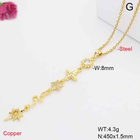 F6N409790baka-L017  Fashion Copper Necklace