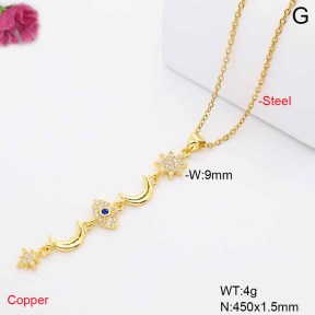 F6N409791baka-L017  Fashion Copper Necklace