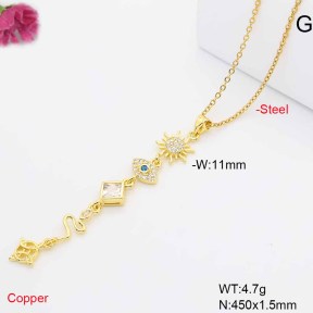 F6N409792baka-L017  Fashion Copper Necklace