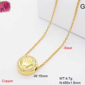 F6N409795avja-L017  Fashion Copper Necklace
