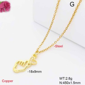 F6N409801vaia-L017  Fashion Copper Necklace