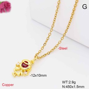 F6N409809vaia-L017  Fashion Copper Necklace
