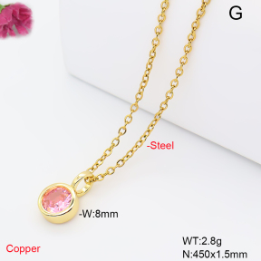 F6N409812aahl-L017  Fashion Copper Necklace