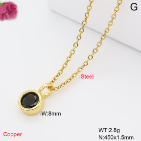 F6N409813aahl-L017  Fashion Copper Necklace