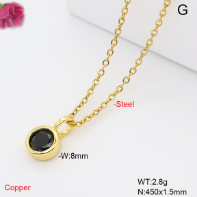F6N409814aahl-L017  Fashion Copper Necklace