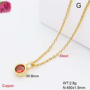 F6N409816aahl-L017  Fashion Copper Necklace