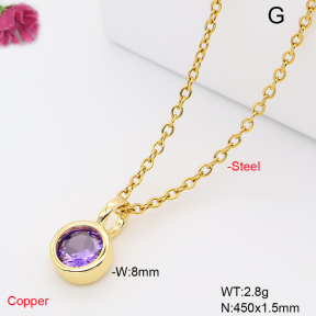 F6N409818aahl-L017  Fashion Copper Necklace