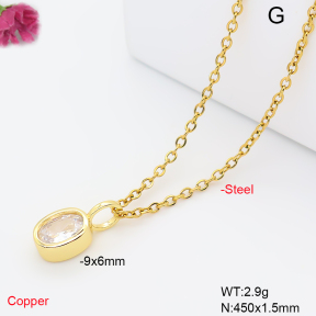 F6N409822aahl-L017  Fashion Copper Necklace