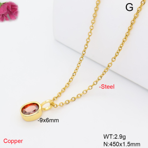 F6N409823aahl-L017  Fashion Copper Necklace