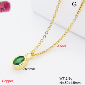 F6N409824aahl-L017  Fashion Copper Necklace
