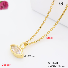 F6N409827aahl-L017  Fashion Copper Necklace