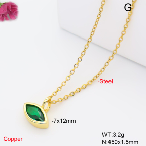 F6N409829aahl-L017  Fashion Copper Necklace