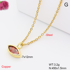F6N409832aahl-L017  Fashion Copper Necklace