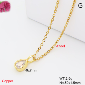 F6N409833aahl-L017  Fashion Copper Necklace