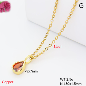 F6N409834aahl-L017  Fashion Copper Necklace
