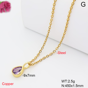 F6N409838aahl-L017  Fashion Copper Necklace