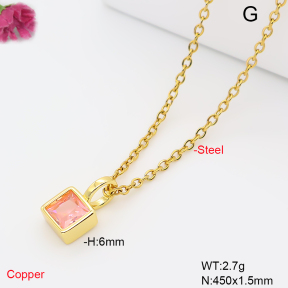 F6N409843aahl-L017  Fashion Copper Necklace