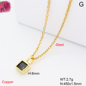 F6N409845aahl-L017  Fashion Copper Necklace