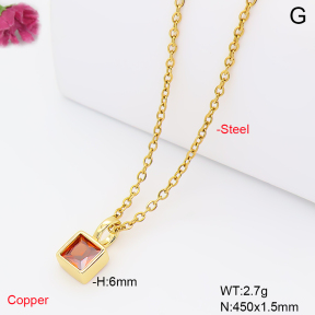 F6N409846aahl-L017  Fashion Copper Necklace