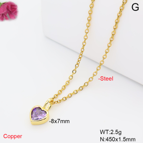 F6N409851aahl-L017  Fashion Copper Necklace