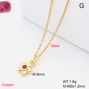 F6N409857aahl-L017  Fashion Copper Necklace