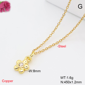 F6N409859aahl-L017  Fashion Copper Necklace