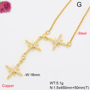 F6N409869ablb-L017  Fashion Copper Necklace