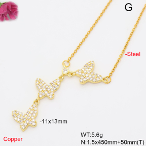 F6N409870ablb-L017  Fashion Copper Necklace