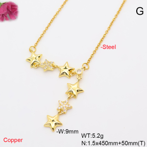 F6N409873ablb-L017  Fashion Copper Necklace