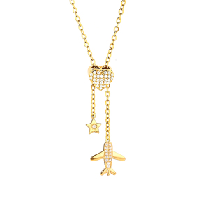 6N4004836vhhl-691  Chain length:48+5cm  Stainless Steel Necklace  NA0013G