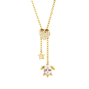6N4004838bhia-691  Chain length:48+5cm  Stainless Steel Necklace  NA0014G