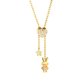 6N4004850bhho-691  Chain length:48+5cm  Stainless Steel Necklace  NA0020G